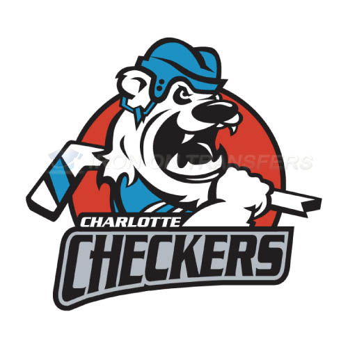 Charlotte Checkers Iron-on Stickers (Heat Transfers)NO.8994